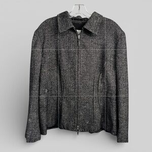 Tombolini Ideale viscose wool silk blend full zip ladies jacket size 50 IT